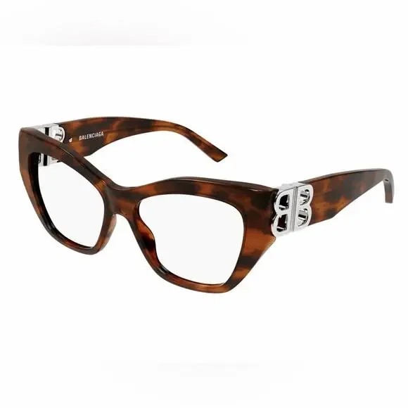 New! Balenciaga BB0312O 006 Tortoise Shell Women's Glasses, Authentic - Picture 2 of 7